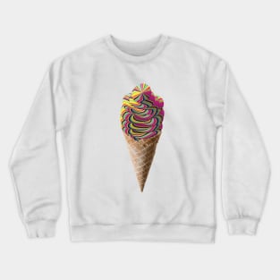 Trippy Whippy Icecream Cone Digital Illustration Crewneck Sweatshirt